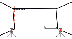 Указание завалов стен